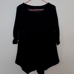 Black knitted style sweater